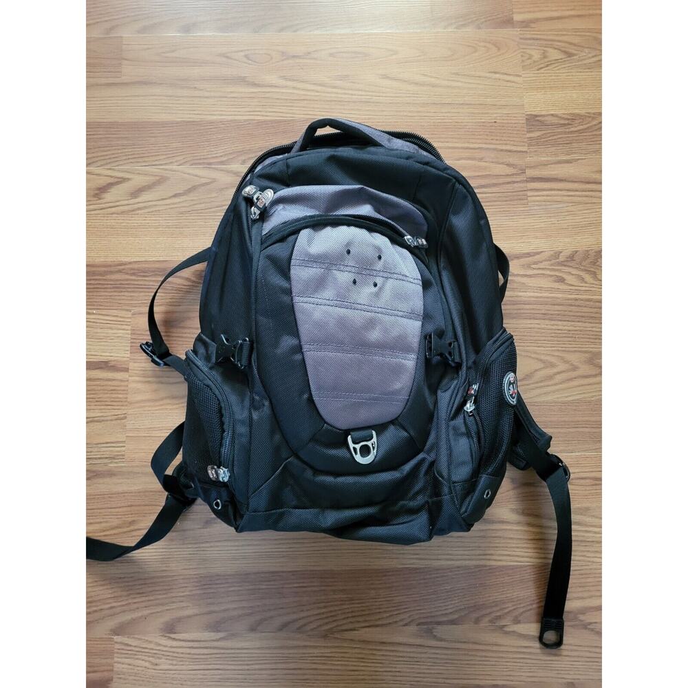 Swiss Gear Backpack Travel Hiking Black Airflow Multi Layers Laptop Bag Unisex